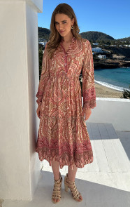 Paisley-Jurk-Viscose-Pink-7