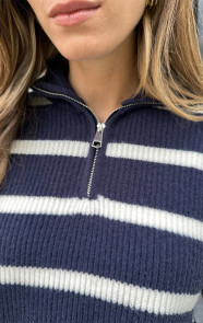Strepen-Knit-Met-Rits-Marine-White-1