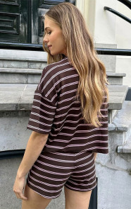 Strepen-Short-Katoen-Tricolore-Choco-Pink-2