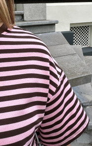 Strepen-T-Shirt-Katoen-Choco-Roze-2