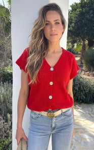 Cardigan-Short-Sleeve-Rood-58-3