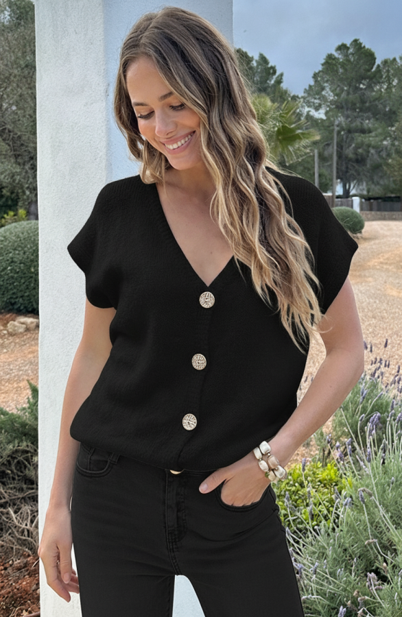 Cardigan-Short-Sleeve-Zwart-55-1