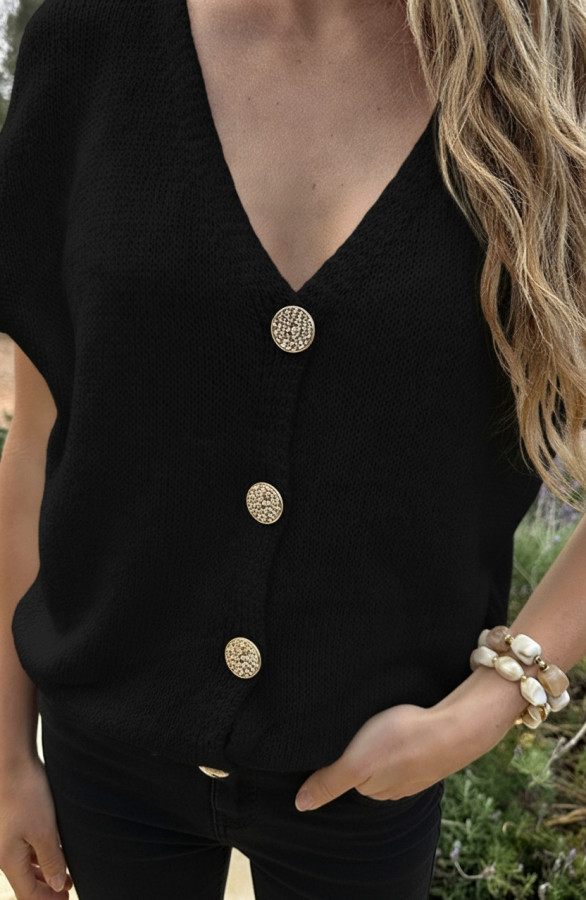 Cardigan-Short-Sleeve-Zwart-55-3