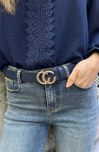 Fashion-Riem-Navy-Goud-2