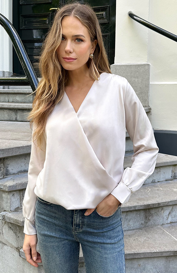 Marant-Blouse-Satin-Beige-8