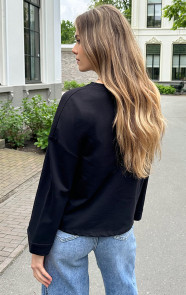Oversized-Longsleeve-Katoen-Zwart-2