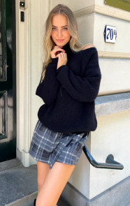 Check-Print-Skort-Grijs-6-1