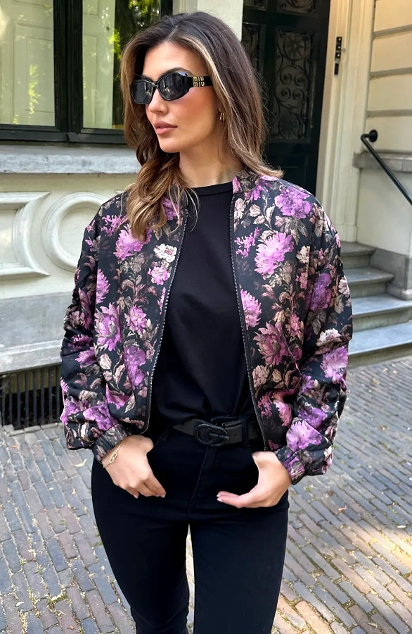 Floral-Statement-Jacket-Satin-Ruched-Sleeves-6-2