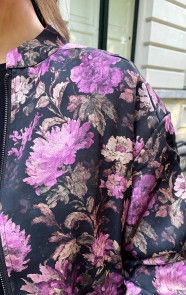 Floral-Statement-Jacket-Satin-Ruched-Sleeves-6-4