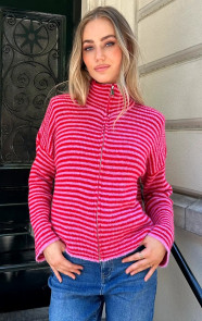Gestreept-Vest-Soft-Met-Rits-Fuchsia-Rood-6-5