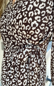 Luxury-V-hals-Jurk-Leopard-Choco-6-2