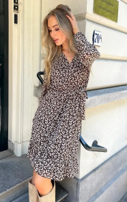 Luxury-V-hals-Jurk-Leopard-Choco-6-4