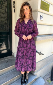 Maxi-V-hals-Jurk-Print-Paars-66-6