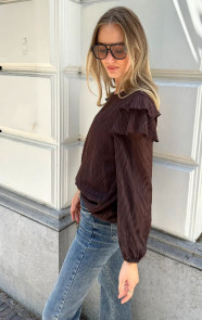 Noa-Ruffle-Blouse-Choco-3