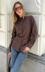 Pinstripe-Knopen-Blouse-Bruin-66-6