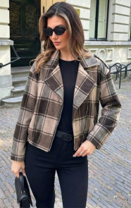 Plaid-Zip-Jacket-Brown-Beige-1