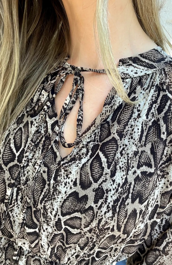 Ruffle-Snake-Print-Jurk-Beige-66-3