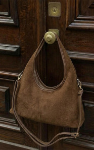 Suedine-Bag-Hobo-Look-Choco-2