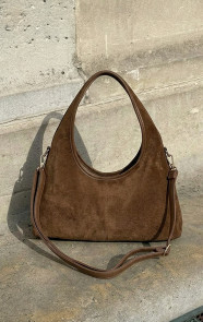 Suedine-Bag-Hobo-Look-Choco-3