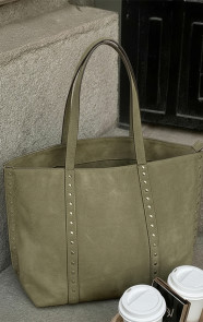 Suedine-Shopper-Tas-Met-Studs-Army-22-2