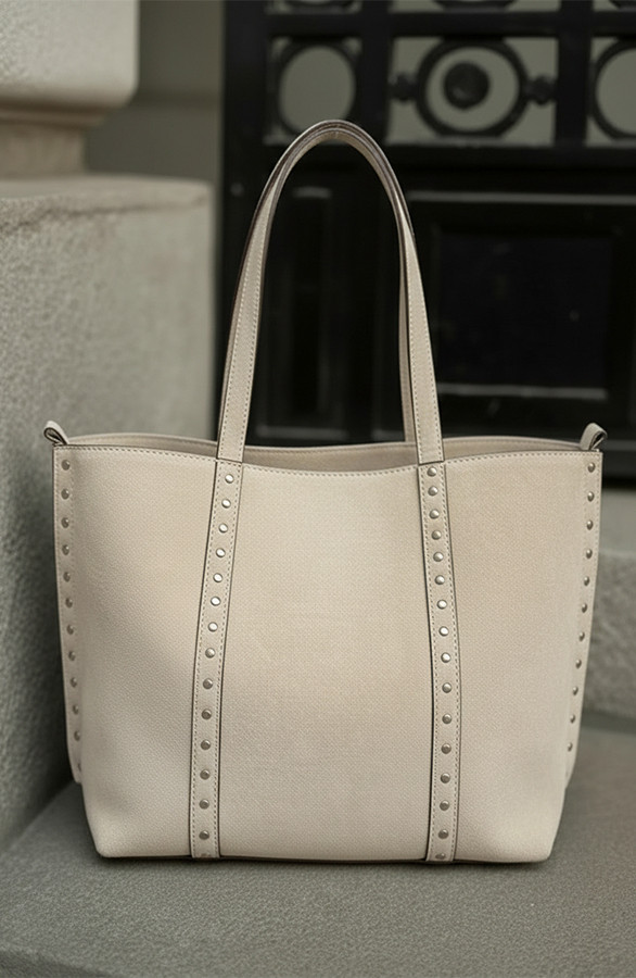 Suedine-Shopper-Tas-Met-Studs-Beige-3