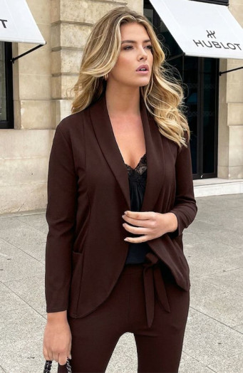 Basic Blazer Schoko