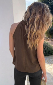 Elegance-Halter-Top-Choco-back-1