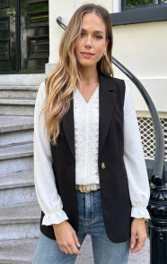 Elegant-Blazer-Gilet-Zwart-2