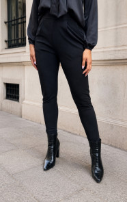 High-Waist-Pantalon-Stretch-Zwart