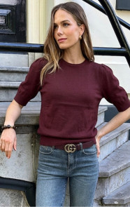 Knitted-Top-Met-Pofmouwen-Burgundy-5