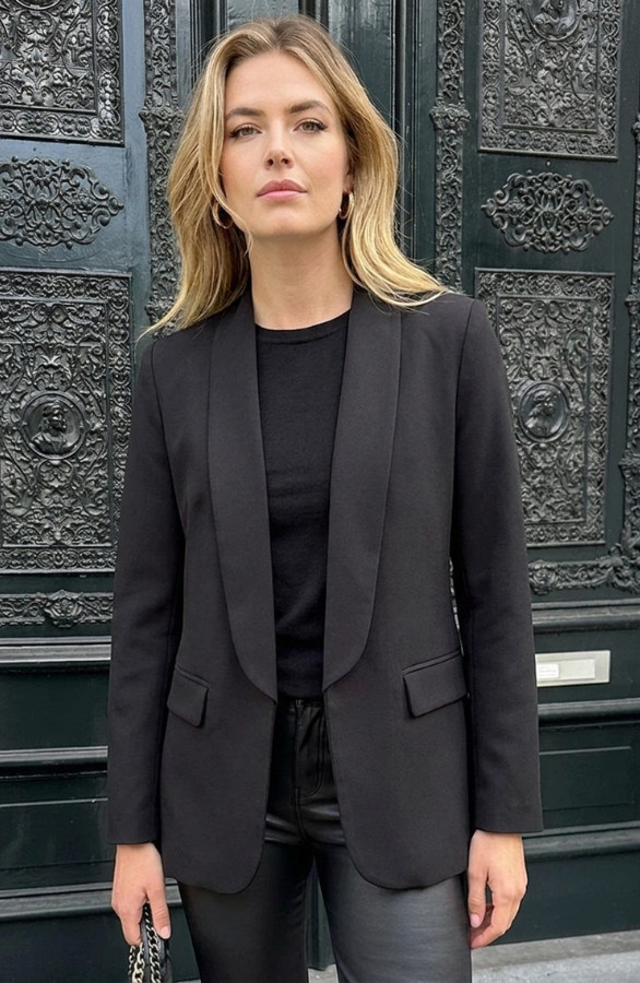 Limited-blazer-longsleeve-Black-2-juist
