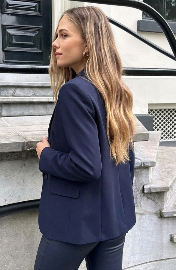 Limited-blazer-longsleeve-Navy-1juist