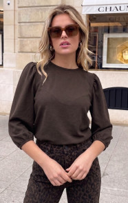 Mila-Puff-Sleeve-Scuba-Top-Choco-45-4
