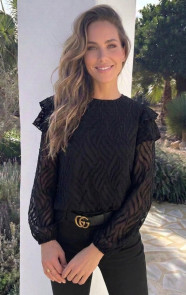 Noa-Ruffle-Blouse-Zwart-1
