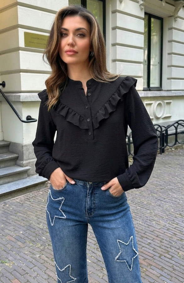 Ruffle-Boho-Blouse-Zwart-58-3