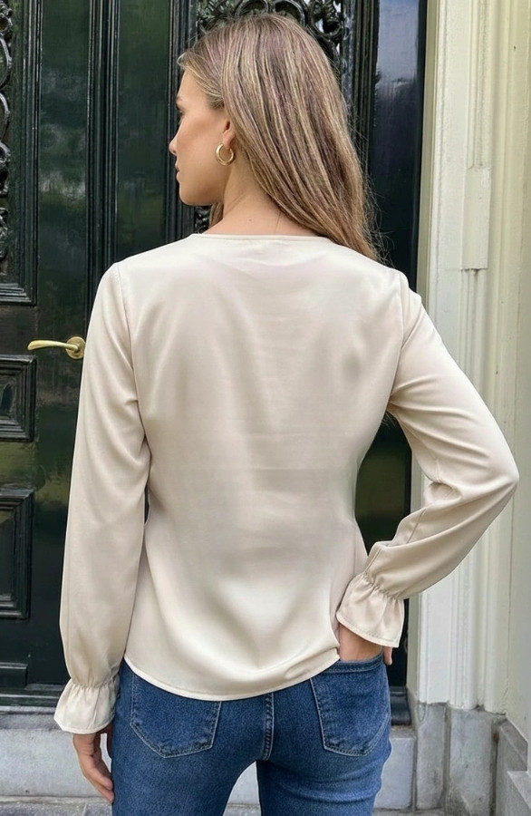 Wrap-Longsleeve-Blouse-Beige-2