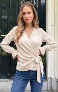 Wrap-Longsleeve-Blouse-Beige-4
