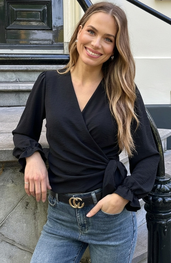 Wrap-Longsleeve-Blouse-Zwart-58-4