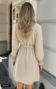 smocked-shoulder-dress-beige-goed-1