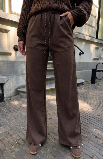 Jogger Suedine Choco